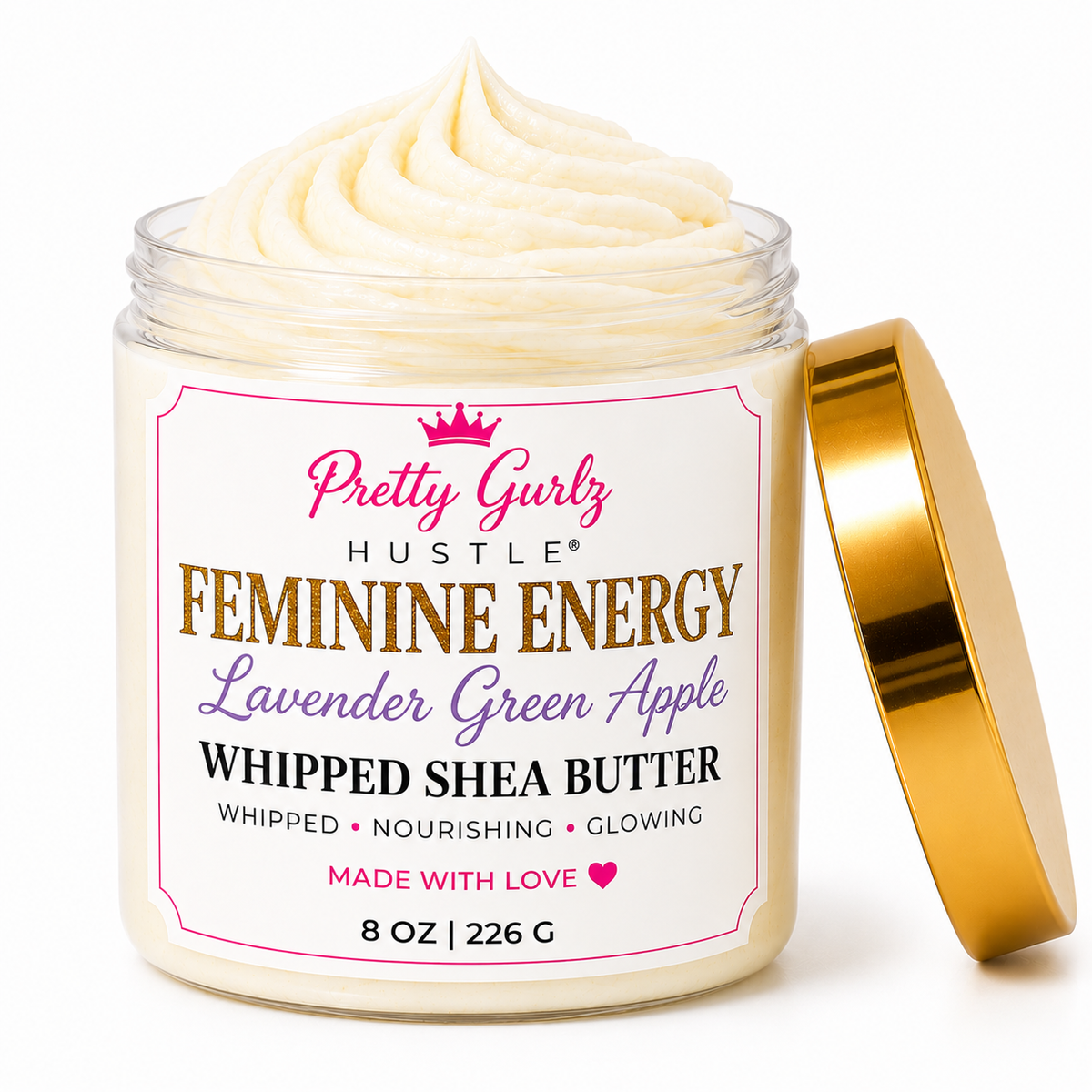 Feminine Energy – Lavender Green Apple Whipped Shea Butter