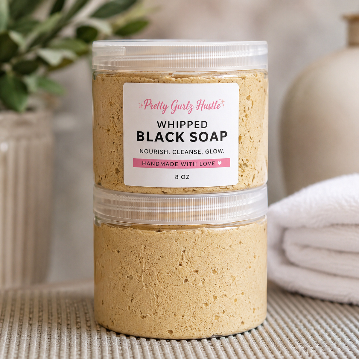 BLACK WHIPPED SOAP