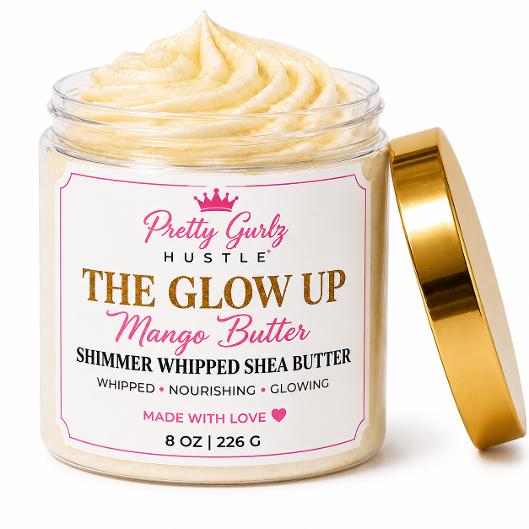 The Glow Up - Mango Butter Shimmer Whipped Shea Butter